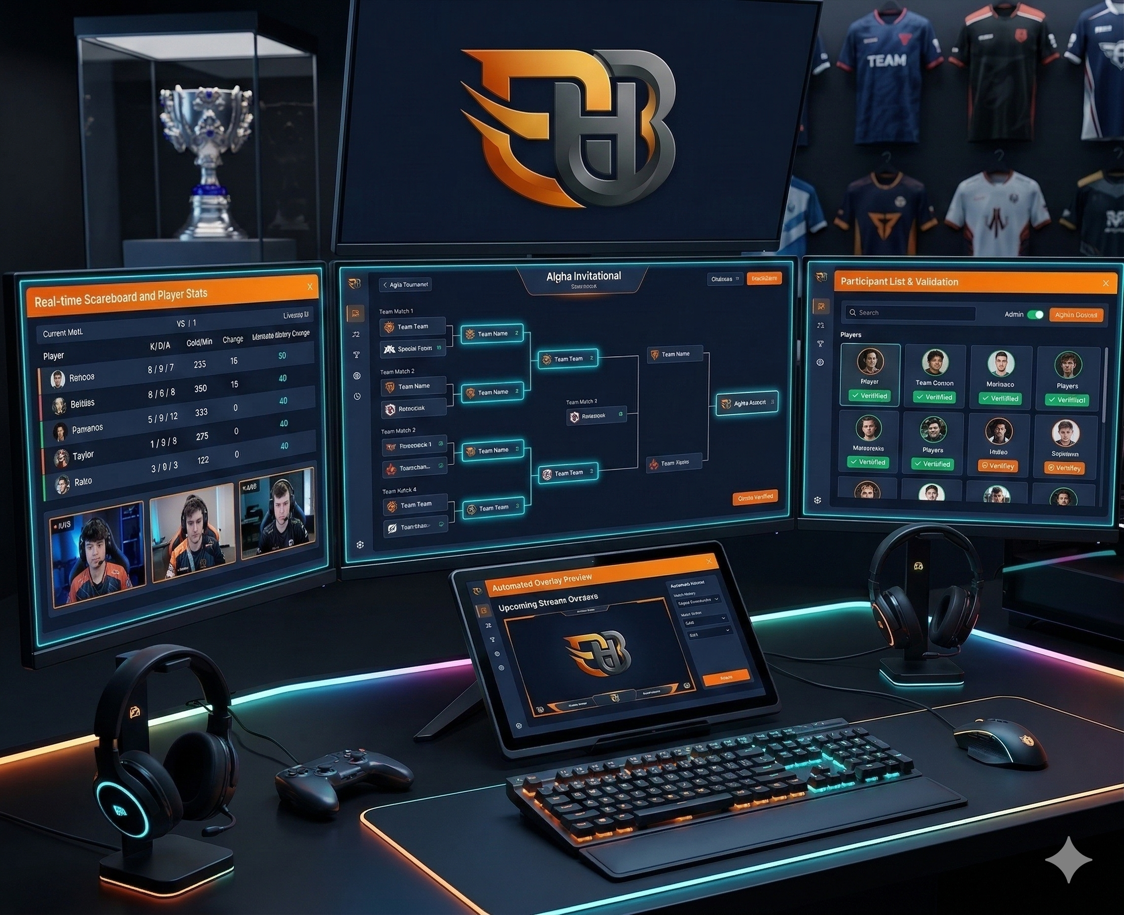 ESPORT BRANCH Tournament Tools Dashboard